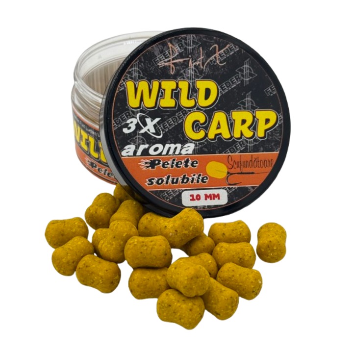 Pelete Solubile FeederX Wild Carp 3 Natural Mix Aroma, 10mm