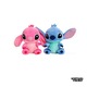Set 2 Jucarii De Plus Virtual Trend® - 23 cm, Personaj din Lilo&Stitch, Albastru/Roz
