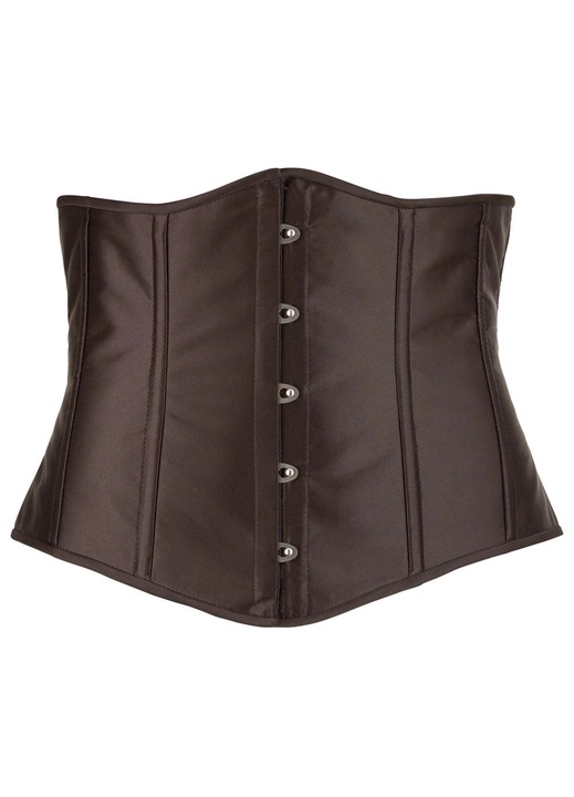 Cottelli női szexi fűző, poliészter, klasszikus zárással, hátul fűzővel, fekete