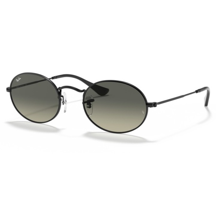 Ray Ban, Ochelari de soare ovali Vintage, Negru, 51-21-145
