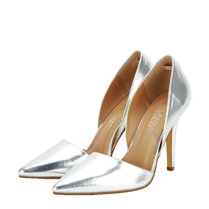 Ообувки с изрези BLJY6627 01, Сребрист