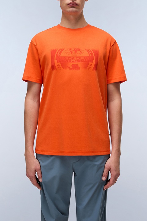 Napapijri, Normál fazonú logós póló, Mandarinszín