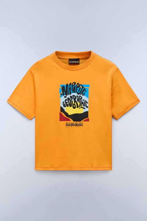 Napapijri, Mintás pamutpóló, Narancssárga