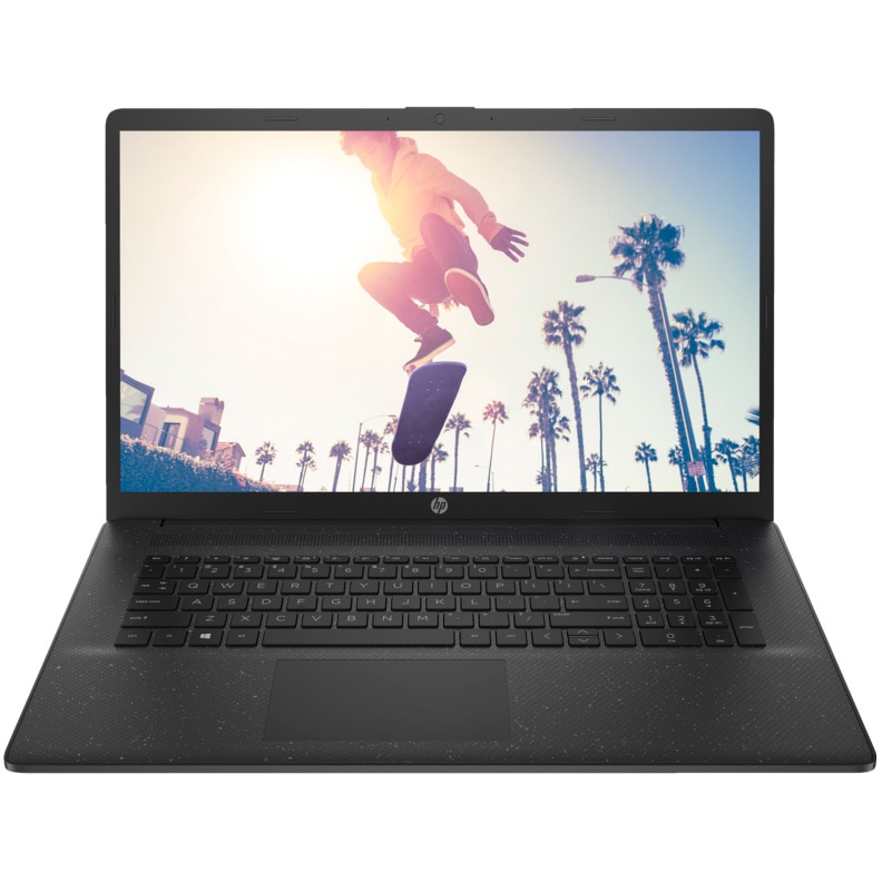 Laptop HP 17-cn3002nq cu procesor Intel® Core™ i7-1355U pana la 5.0GHz, 17.3'', Full HD, IPS, 16GB DDR4 RAM, 1TB SSD, Intel® Iris® Xe, Free DOS, Black