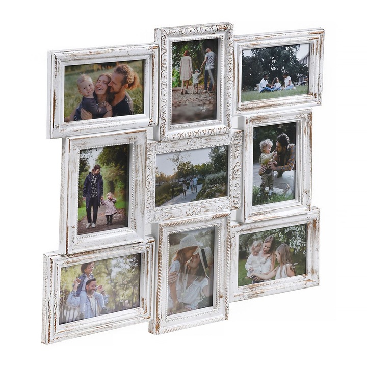 Csiszolt arany fotókeret Casa Shop® (9 fotó) 51,5x51,5 cm