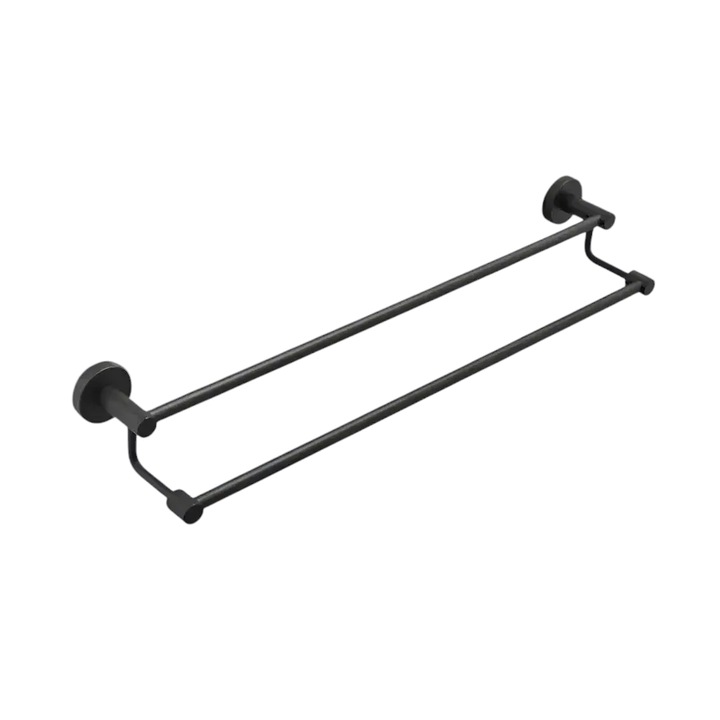 Suport Dublu Prosop Negru GJ/203B