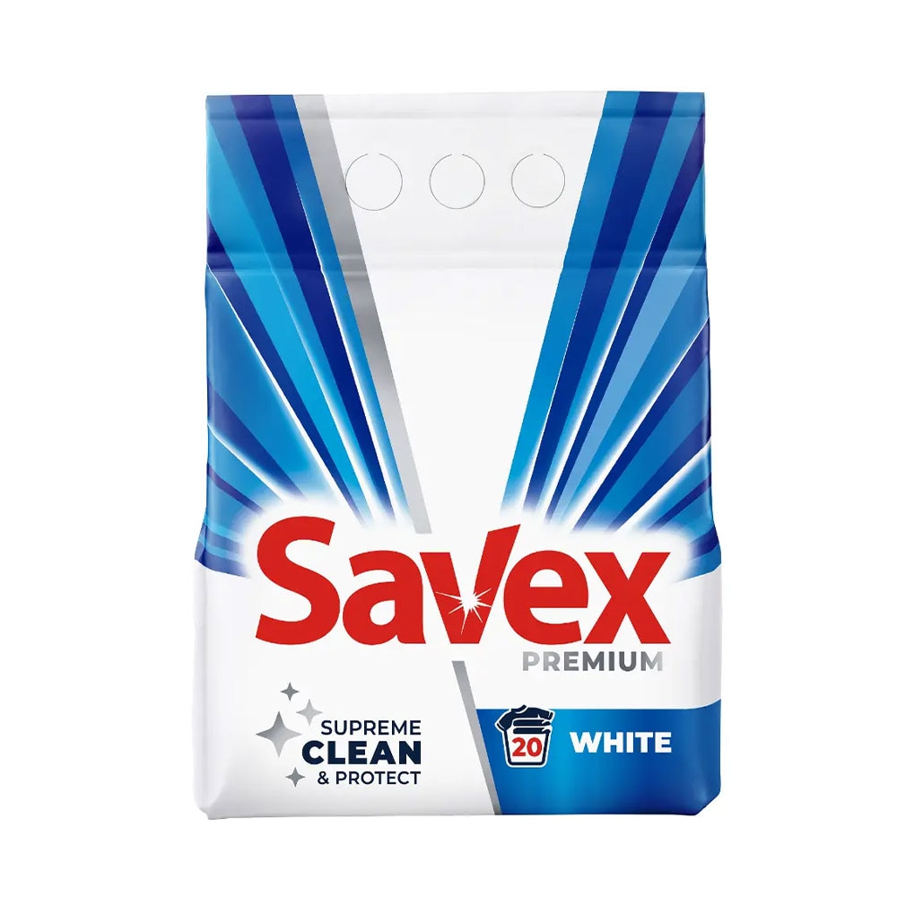 Detergent de Rufe Pudra Automat Savex 2 in 1 White 2kg - eMAG.ro