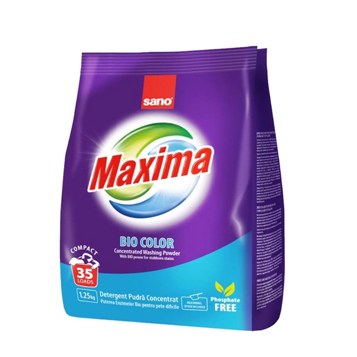 Detergent de rufe Sano Maxima Advance 35 de spalari 1.25kg