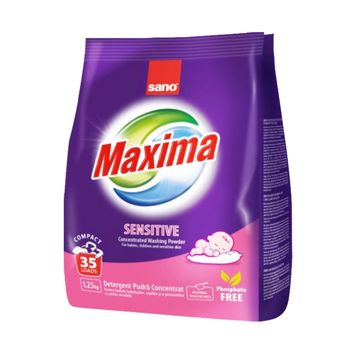 Sano Maxima Sensitive препарат за пране 35 пранета 1.25кг