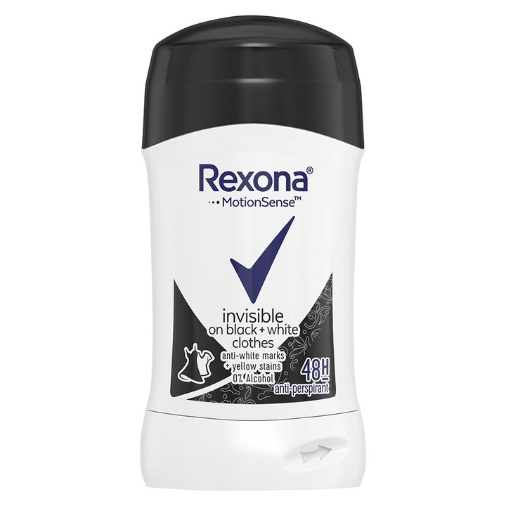 Antiperspirant Stick Rexona Invisible Bw 40ml
