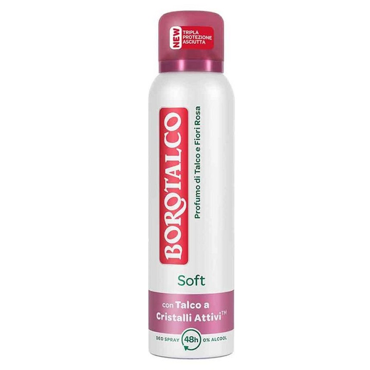 Antiperspirant Deo Borotalco Soft Con Talco Cristalli Attivi 150ml