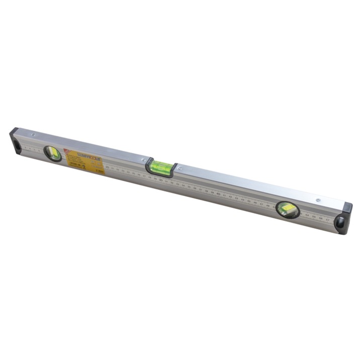 Nivela cu bula, Lumytools LT16552, cu 3 indicatori, din aluminiu, 600 mm
