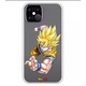 Husa pentru iPhone 13, design Dragon Ball Z, Goku SS1 Special, Transparenta