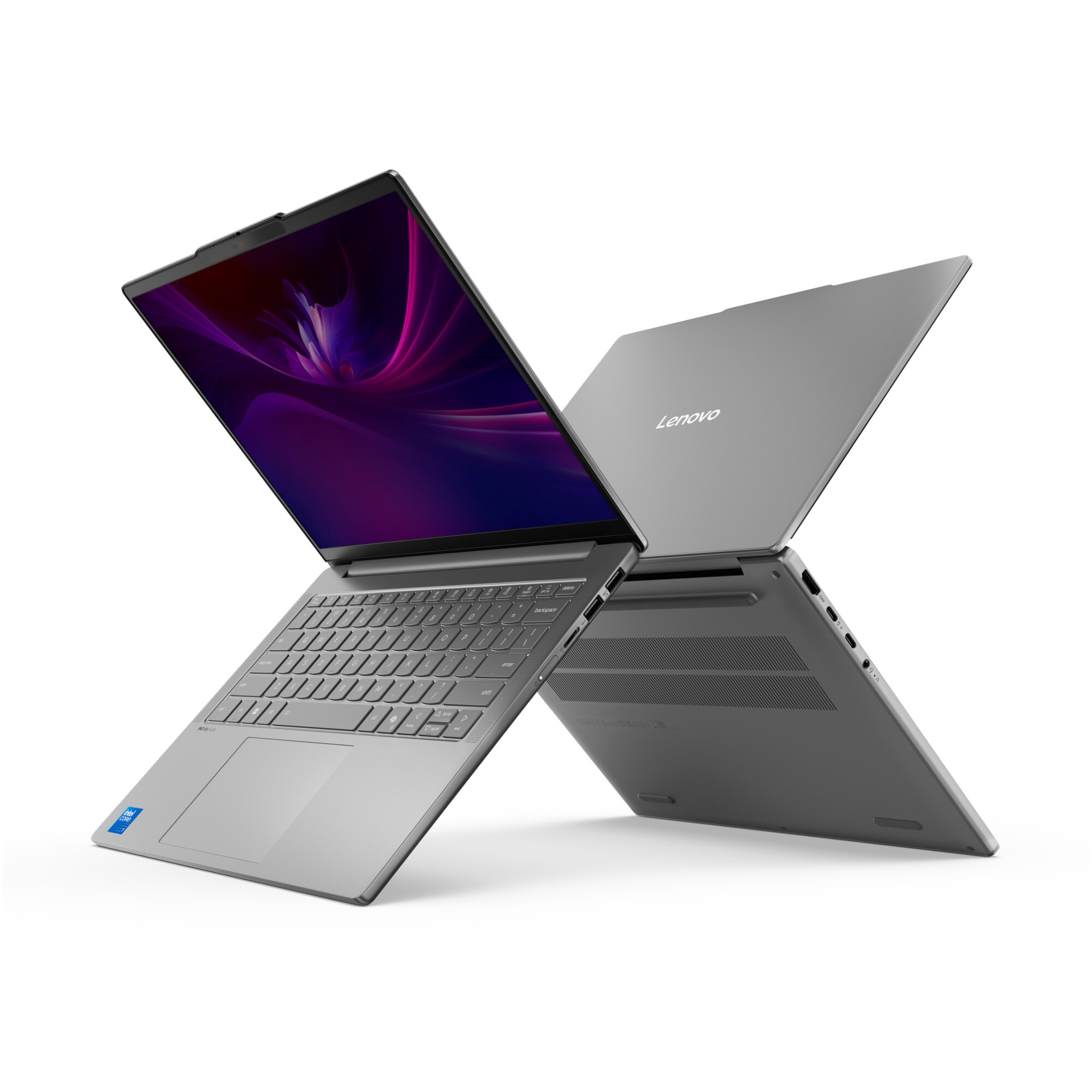 Laptop Lenovo IdeaPad Slim 5 14IRH10R cu procesor Intel® Core™ 5 210H pana la 4.8GHz, 14" WUXGA, OLED, 24GB DDR5 RAM, 512GB SSD, Intel® Graphics, No OS, Luna Grey