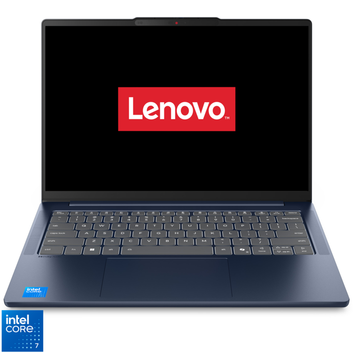 Лаптоп Lenovo IdeaPad Slim 5 14IRH10R, Intel® Core™ 7 240H, 14" WUXGA, IPS, 32GB DDR5 RAM, 1TB SSD, Intel® Graphics, No OS, Cosmic Blue