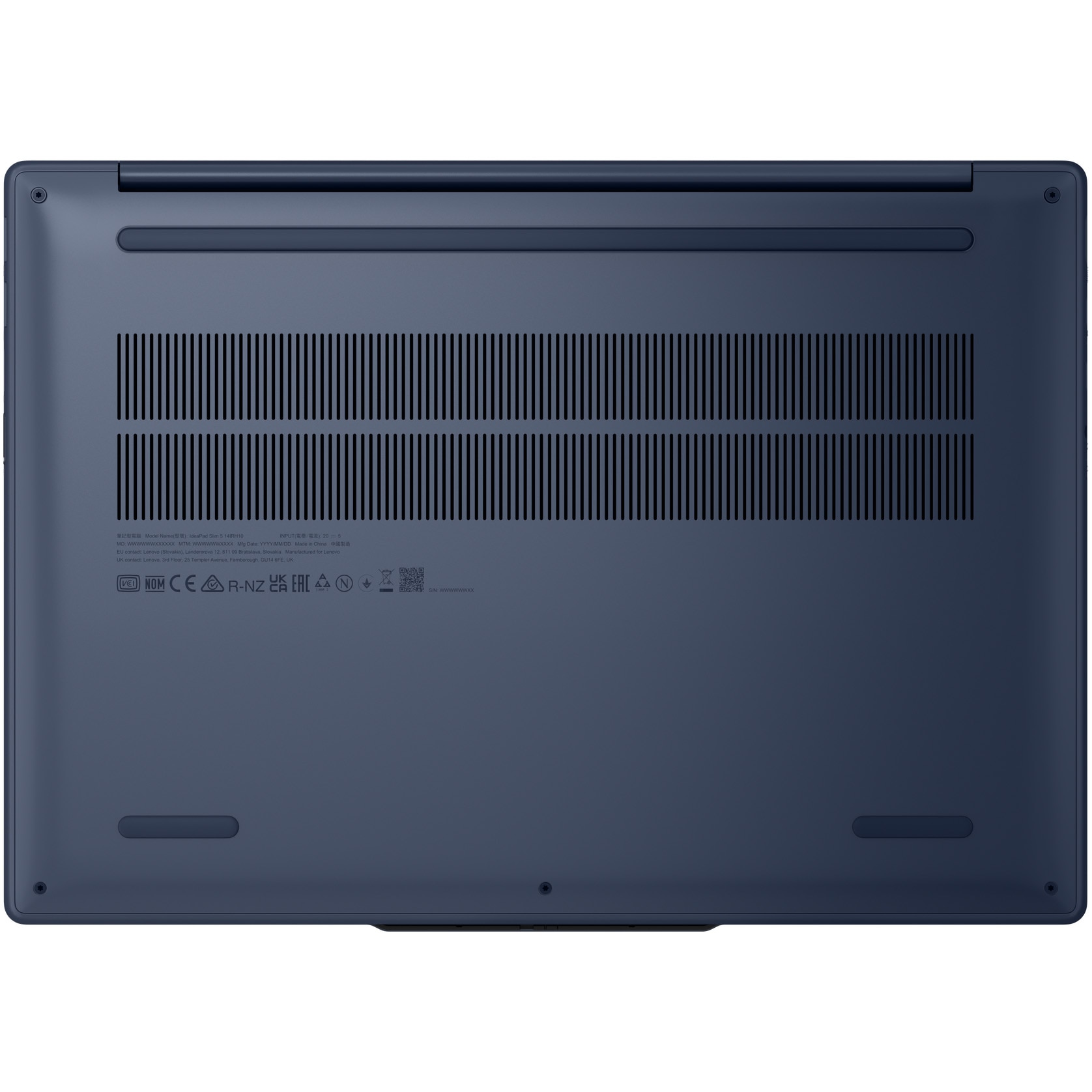 Laptop Lenovo IdeaPad Slim 5 14IRH10R cu procesor Intel® Core™ 5 210H pana la 4.8GHz, 14" WUXGA, OLED, 32GB DDR5 RAM, 1TB SSD, Intel® Graphics, No OS, Cosmic Blue