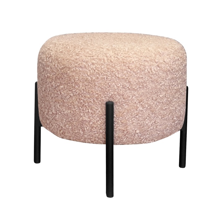 Табуретка Atos, черен, метал