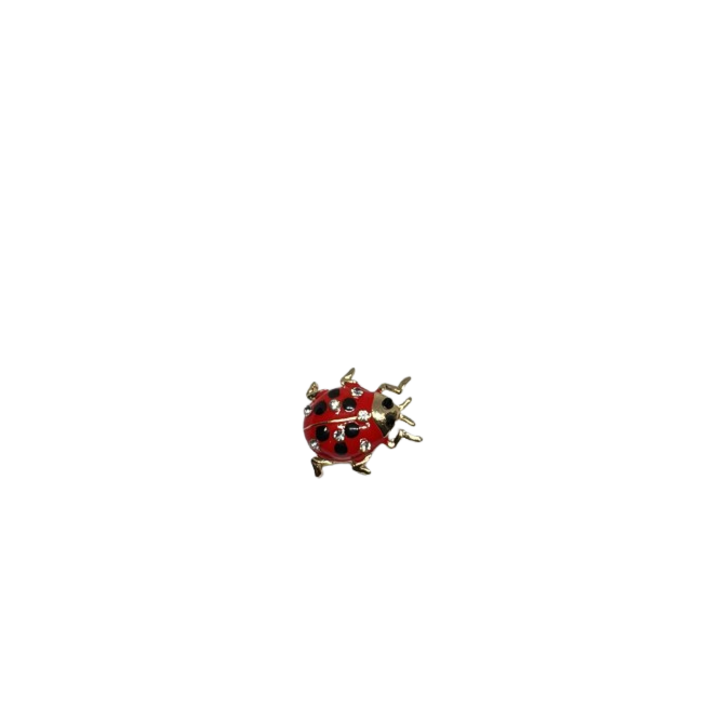 Katicabogár bross, 3x2cm