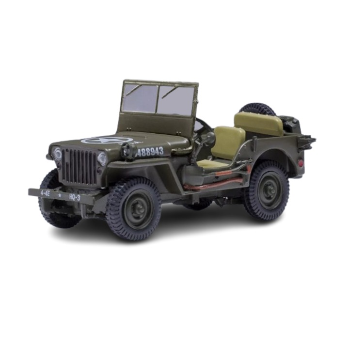 Джип Willys MB, 1943 г., зелен, IXO 1/43