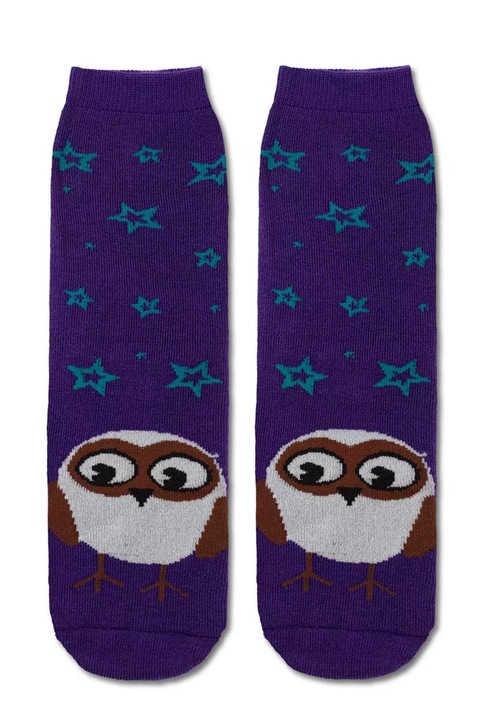 Sosete flausate dama cu model bufnita, Esli Home Line 010