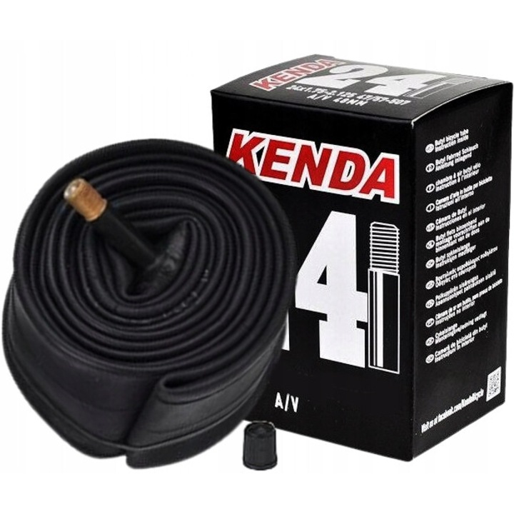 Kerékpárbelső, Kenda, 24" x 1,75-2,125, Schrader 32 mm, fekete