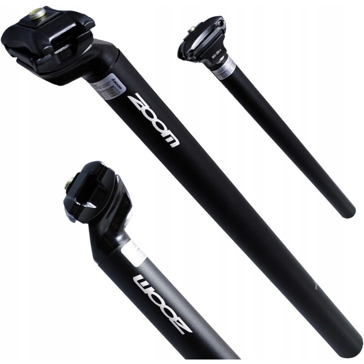 Колче за седалка за велосипед, Zoom, алуминий, 25.4 x 400 мм, черно