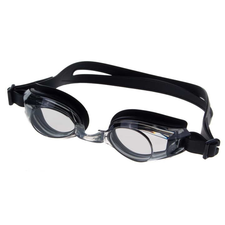 Плувни очила VIVO B0101, против замъгляване, черни, 3 размера за нос, полиестер