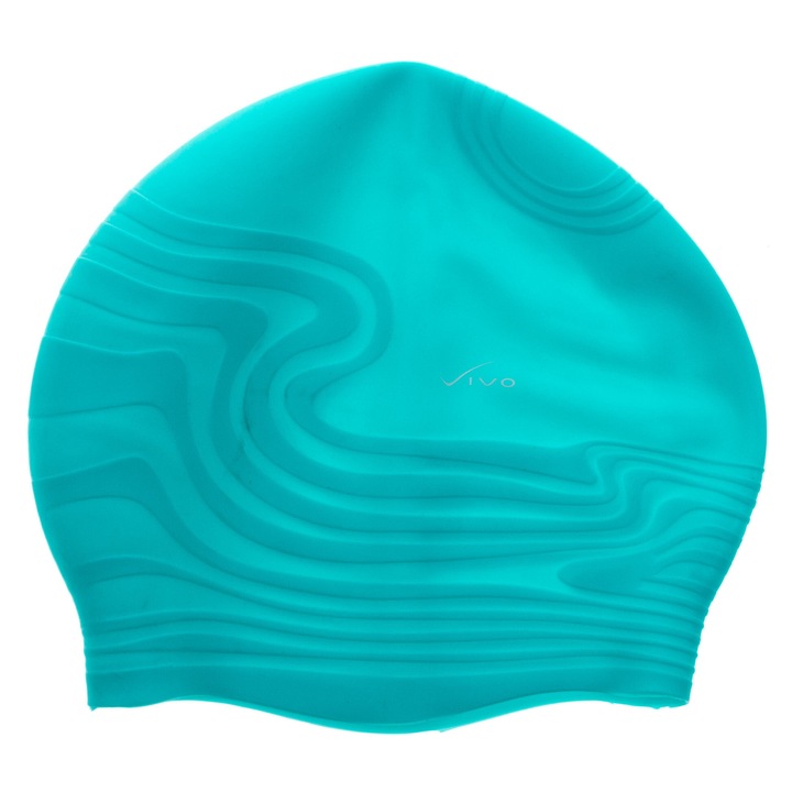 Силиконова плувна каска VIVO, тюркоазена, унисекс