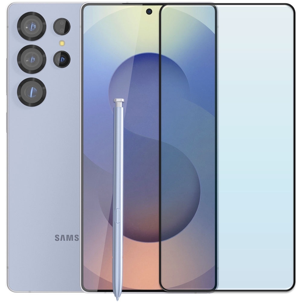 Folie din sticla securizata pentru Samsung Galaxy S25 Ultra, HAMSTERBOX Glass Shield, Protectie completa ecran, Full face, Aplicare rapida, Case Friendly, Transparenta