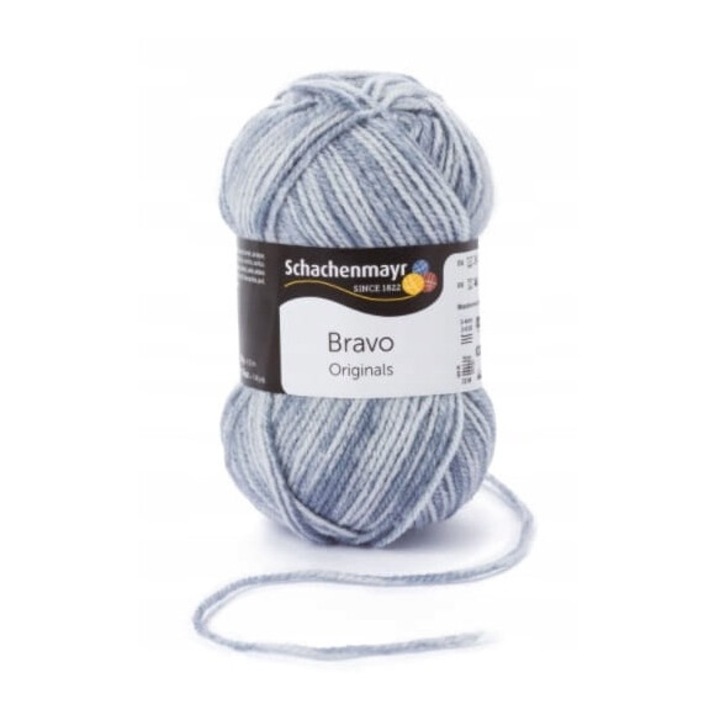 Fire textile Schachenmayr Bravo, 50g, 97% acril, 3% viscoza, multicolor
