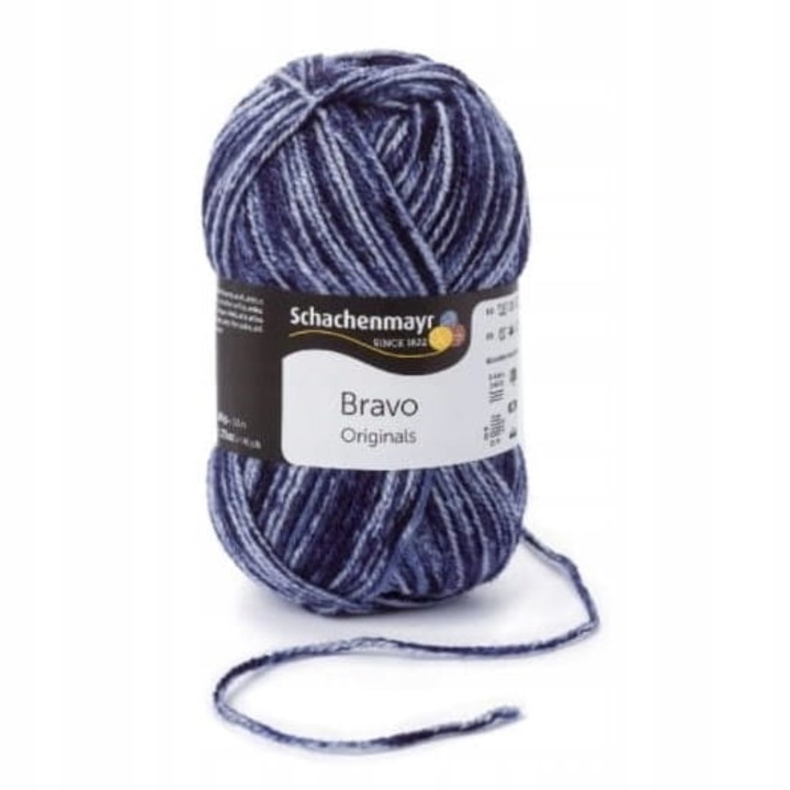 Textil fonal, Schachenmayr Bravo, 50g, 133m, Többszínű