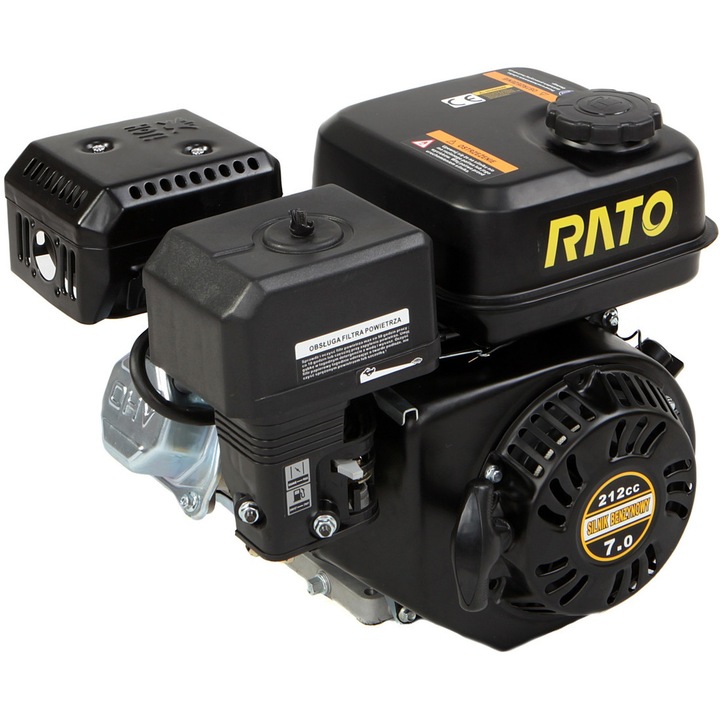 Motor pe Benzina, Rato, 19mm, pentru Generatoare, Motocultoare, 7 CP, 390x320x345 mm, 16 kg