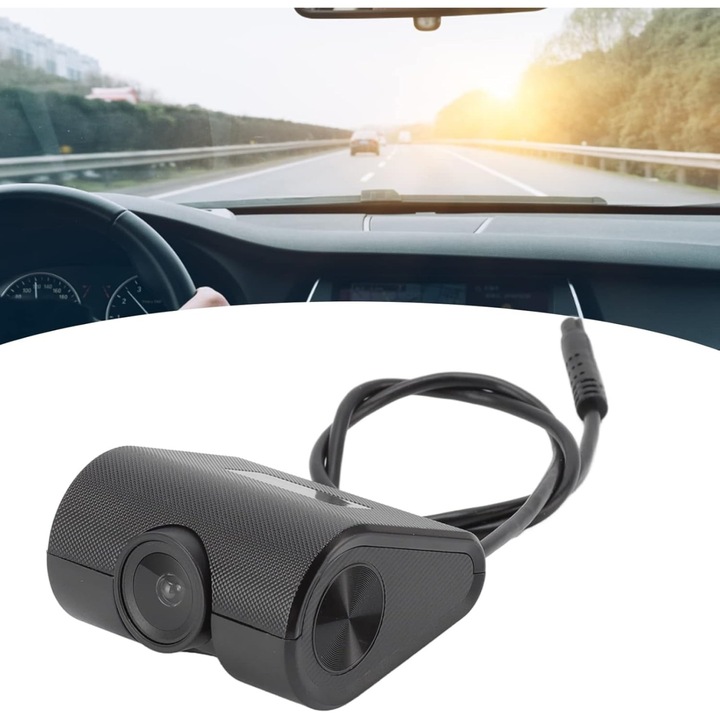 Camera video auto DVR cu Android, Camera de bord ultracompacta, FULL HD, Inregistrare in bucla, Pornire automata, USB 2.0, detectie miscare, viziune nocturna, Unghi de filmare 170 °