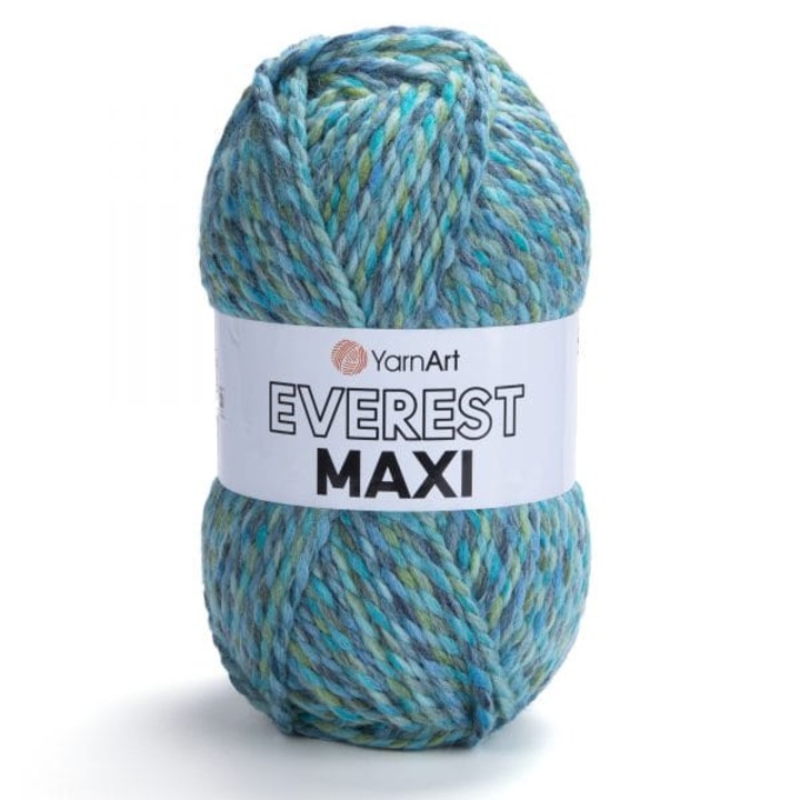 YarnArt Everest MAXI textilcérna, 70% akril, 30% gyapjú, 200g, 134m, Extra tömör, Többszínű