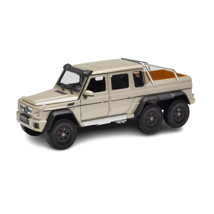 Mercedes G63 AMG 6x6, бежов, Welly 1/24