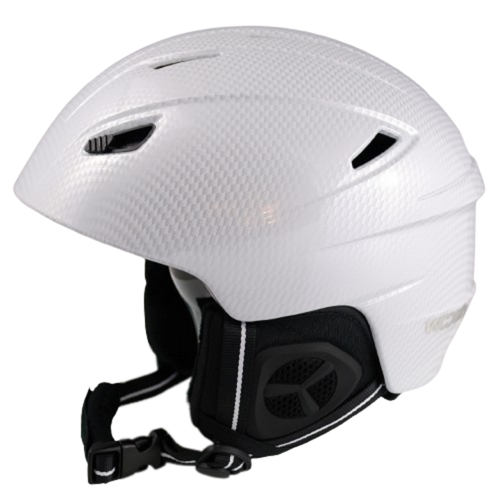 Casca snowboard si ski WOOSH, alb carbon S, 55-56 cm, cu husa gratuita