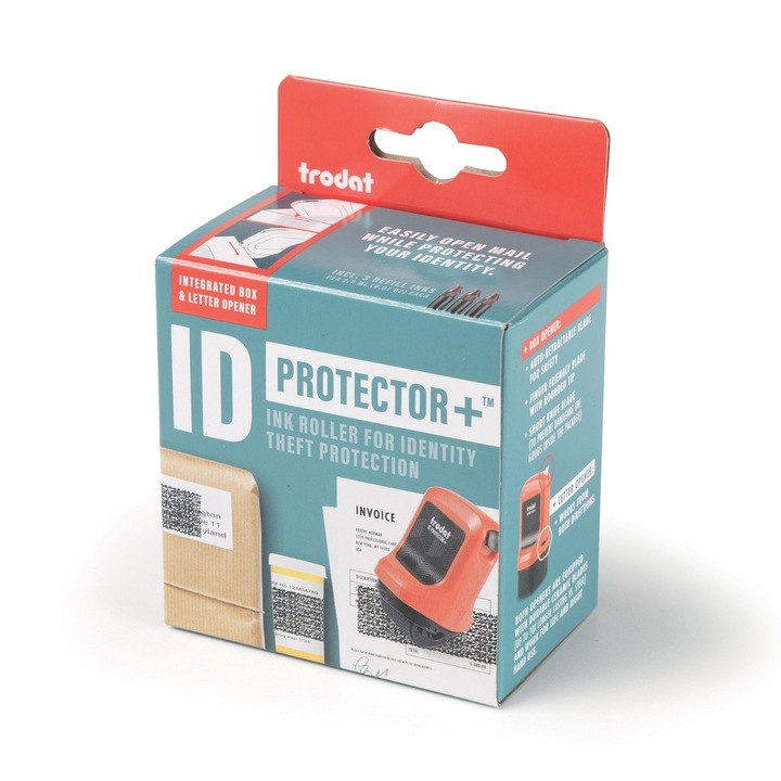 Stampila ID Protector+, Trodat, design ergonomic, rezistent la apa, 108x78x50mm