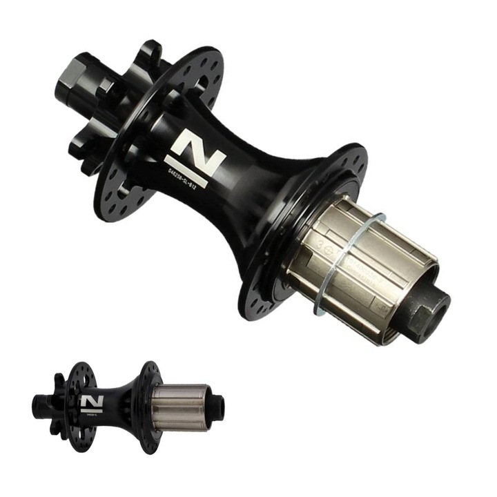 Butuc spate, 32 gauri, Novatec, 142mm, 462g, negru, cu reductie