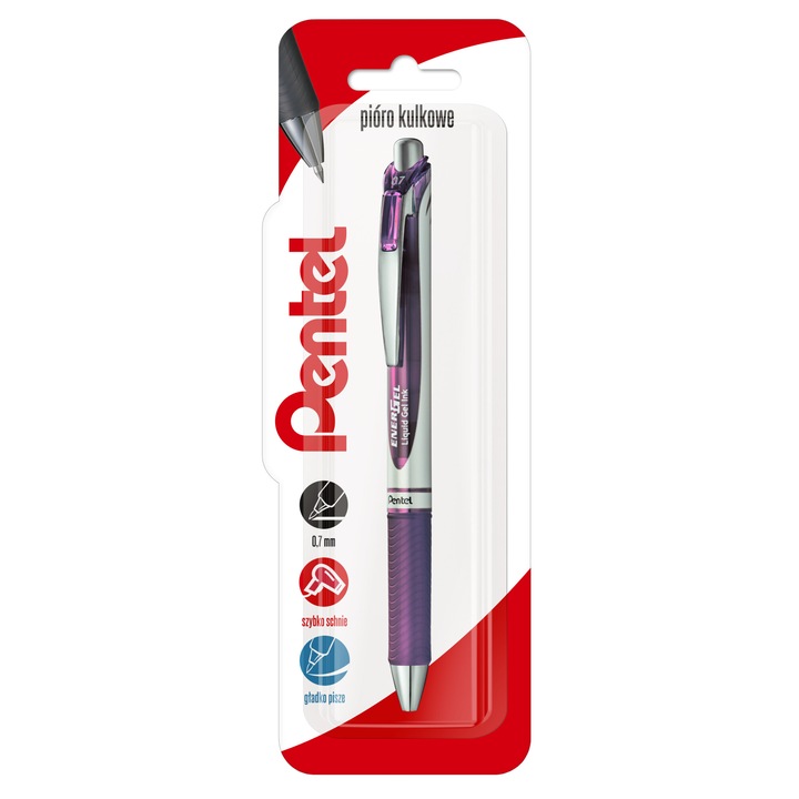Pix liliac 0,7 mm EnerGel BL77, 1 set, Pentel