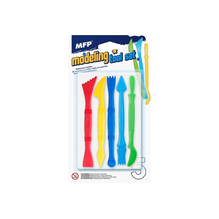 Set accesorii pentru plastilina, MFP, 5 piese, 215x120x5cm
