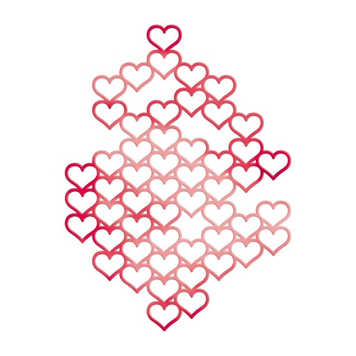 Matrita, Dalprint, 9x6,7cm, forma inimioare