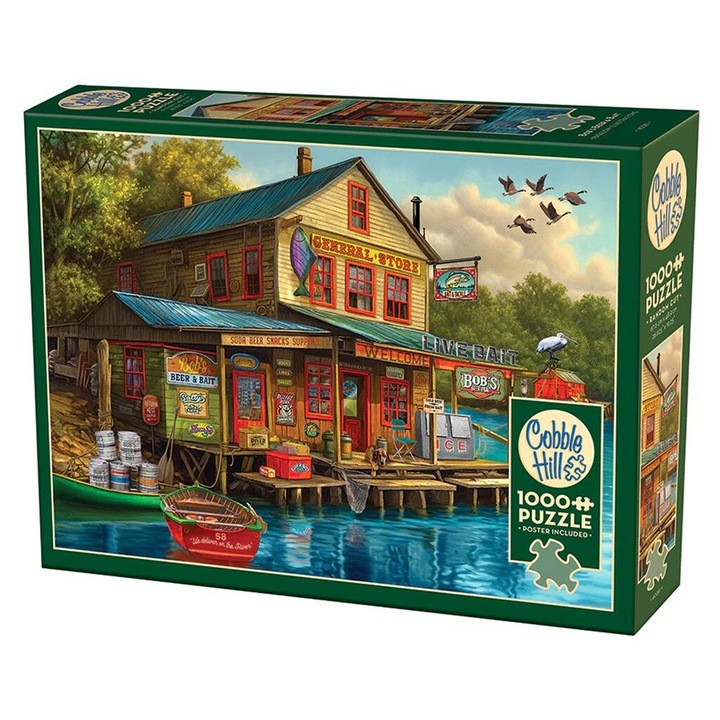 Пъзел, Cobble Hill, 1000 части, Shop on the Water
