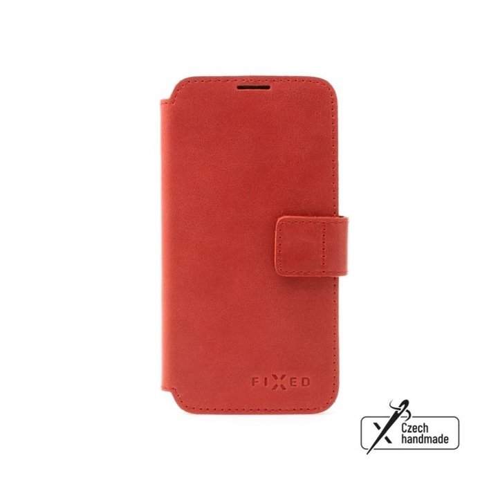 Husa telefon Samsung Galaxy A36 5G, FIXED, piele naturala, rosie