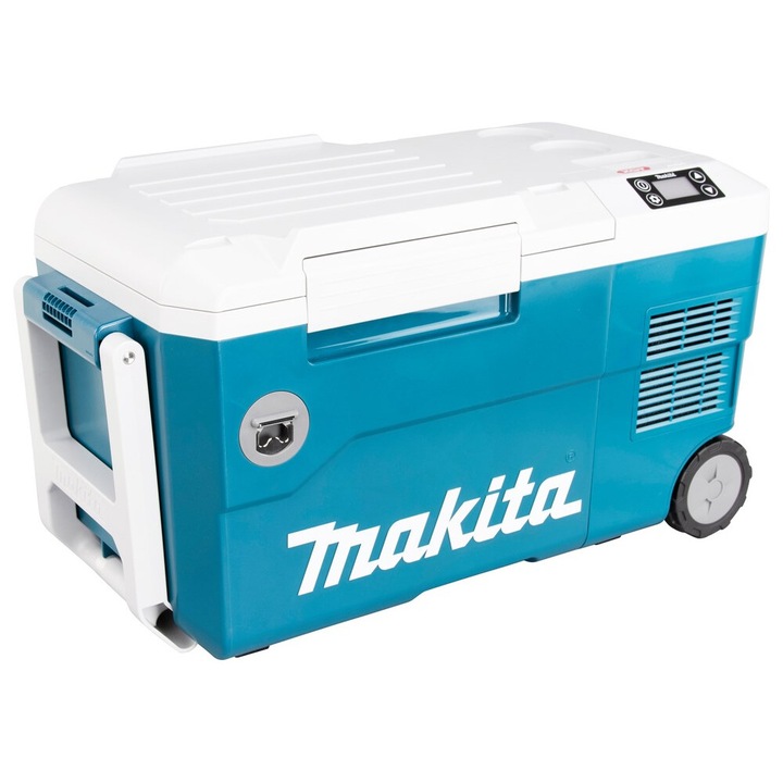 Отопляема охладителна кутия, Makita, 18V40V XGT, 230V, синя