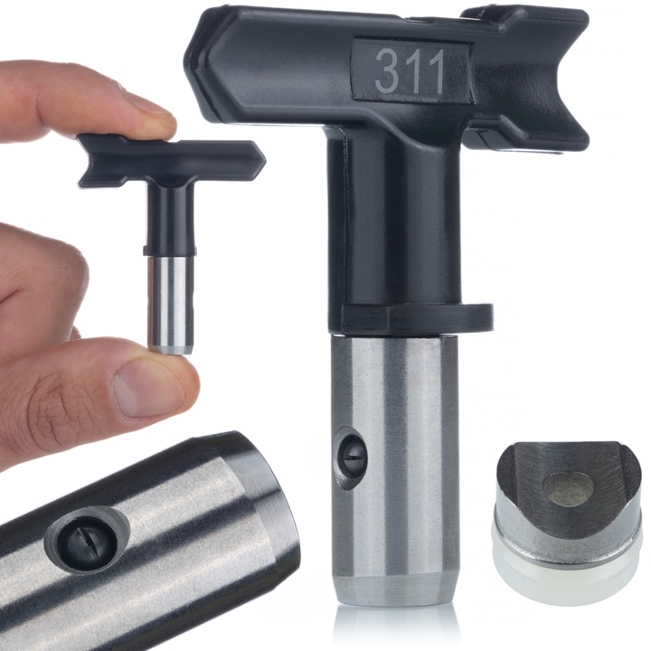 Rosfix UltraBlack 311 festékszóró pisztoly, 15 cm, fekete