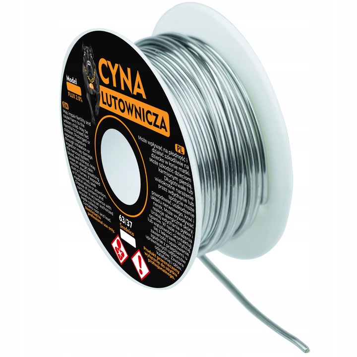 Forrasztófolyadék, Rosfix Sn63Pb37, 0,8 mm, 200 g, 2%-os fluxus, tekercs