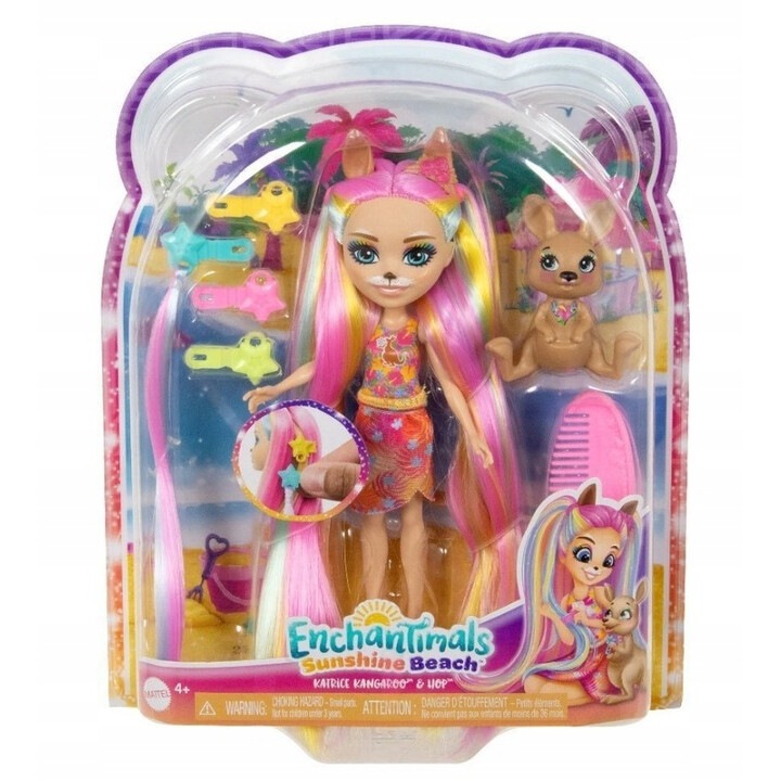 Enchantimals Deluxe Кукла Кенгуру Katrice, 15 см, с аксесоари, комплект