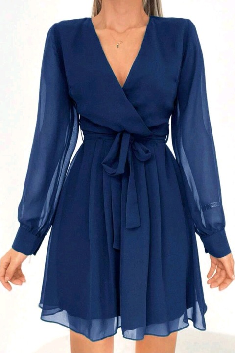 Къса рокля с воал, Тъмносин