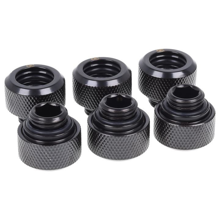 Accesoriu sistem racire, Alphacool, 1/4", negru, 16mm