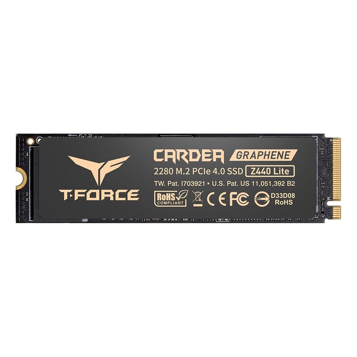 SSD диск Team Group T-FORCE CARDEA Z440 500 GB M.2 PCI Express 4.0, 5000 MB/s, 3D NAND, 22x80mm